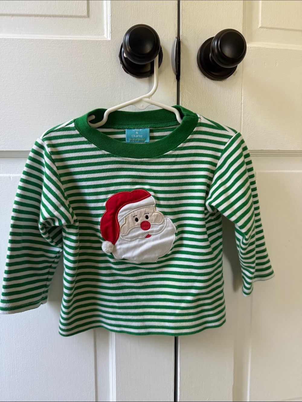 Santa Long Sleeve Tee - Claire & Charlie - Size 3